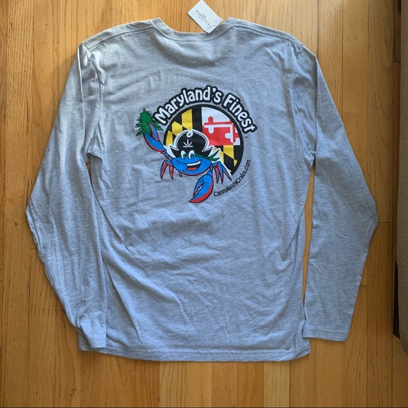 Cannabis N Crab’s grey long sleeve // Size Large - Picture 3 of 4